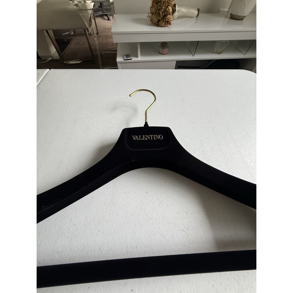 NEW AUTHENTIC VALENTINO BLACK VELVET WIDE DRESS BLOUSE SKIRT PANTS HANGER 1